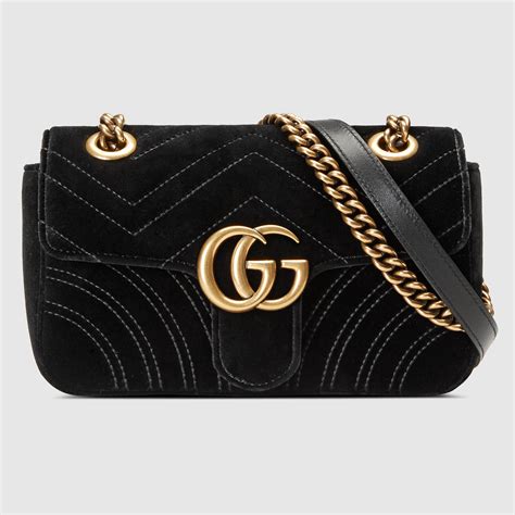 gucci velvet marmont bag mini|what makes gucci marmont bag.